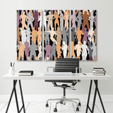 People Silhouettes Canvas Print SKU 10560