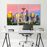 Seattle Evening Washington Canvas Print SKU 10670