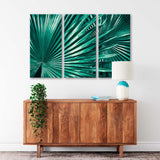 Dark Green Palm Foliage Canvas Print SKU 10735