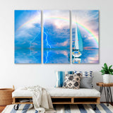 Sailing Yacht in the Sea Canvas Print SKU 10612