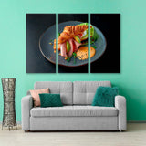 Croissant with Sausage and Avocado Canvas Print SKU 10749