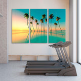 Sunset over the Emerald Sea Canvas Print SKU 10768