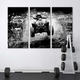 Sport ATV Black White Canvas Print SKU 10595