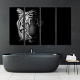 Black and White Tiger Canvas Print SKU 10131