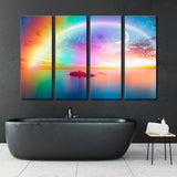 Rainbow with the Beautiful Sea Canvas Print SKU 10777