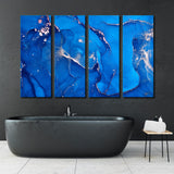 The Best Blue Abstract Canvas Print SKU 10235