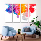 Splash of Сolored Paint in Water Canvas Print SKU 10212