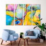 Abstract Colorful Watercolor Canvas Print SKU 10724