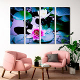 Bright Lotus Flowers Canvas Print SKU 10351