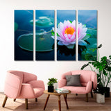 Lotus Flower in the Pond Canvas Print SKU 10341