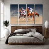 Two Horse Racing Canvas Print SKU 10835