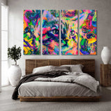 Cat Head Graffiti Canvas Print SKU 10323