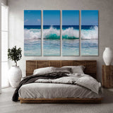 Wave with White Foam Canvas Print SKU 10915