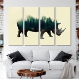 Abstract Rhino Canvas Print SKU 10280