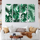 Tropical Leaves Wall Decor, Canvas Print SKU 10454