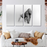 Gorilla Black and White Canvas Print SKU 10275