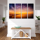 Sunrise Safety Harbor Canvas Print SKU 10445