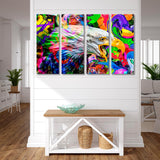 Eagle Head Graffiti Canvas Print SKU 10327