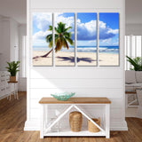 Caribbean Wild Beach Canvas Print SKU 10122