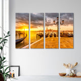 Sunrise at Piazza San Marco Canvas Print SKU 10910