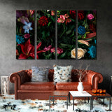 Creative Mockup of Flowers and Leaves Canvas Print SKU 10355