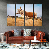 Cow in the Field Canvas Print SKU 10154