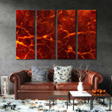 Hot Lava Abstract Canvas Print SKU 10105