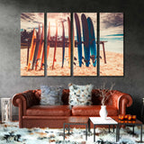 Surfboards Canvas Print SKU 10118