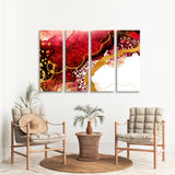 Abstract Painting With Golden Curls Canvas Print SKU 10220