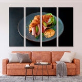 Croissant with Sausage and Avocado Canvas Print SKU 10749