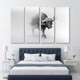 Buffalo Black and White Canvas Print SKU 10284