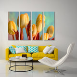 Yellow Tulips with Water Drops Canvas Print SKU 10316