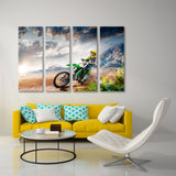 Motorcycle Racer in Action Canvas Print SKU 10798