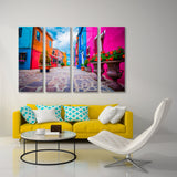 Colorful Burano Island Canvas Print SKU 10789