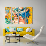 Flash of Сolored Rays Abstract Canvas Print SKU 10218