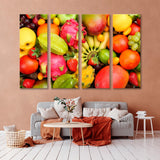 Assortment of Exotic Fruits Canvas Print SKU 10860