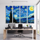 Starry Night Vincent Van Gogh Canvas Print SKU 10882