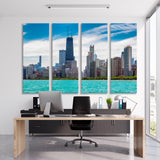 Chicago on a Summer Day Canvas Print SKU 10913