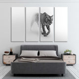 Tiger in Foggy Background Canvas Print SKU 10291