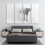 Cheetah Black and White Canvas Print SKU 10310