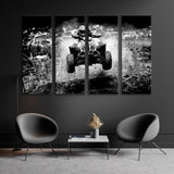 Sport ATV Black White Canvas Print SKU 10595