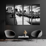 Black White Baltimore Maryland Canvas Print SKU 10426