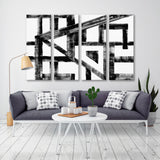 Abstract Geometric Drawing Canvas Print SKU 10817