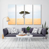 Lonely Tree in the Savannah Canvas Print SKU 10906