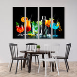 Multicolored Cocktails Canvas Print SKU 10553