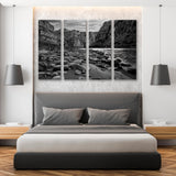 Black and White Grand Canyon View Canvas Print SKU 10420