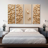 3D Leaves and Birds Canvas Print SKU 10551