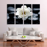 Spa with White Bright Flower Canvas Print SKU 10366