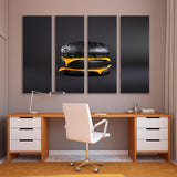 Black Burger with Cheese Canvas Print SKU 10742