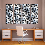 Soccer Balls Background Canvas Print SKU 10819